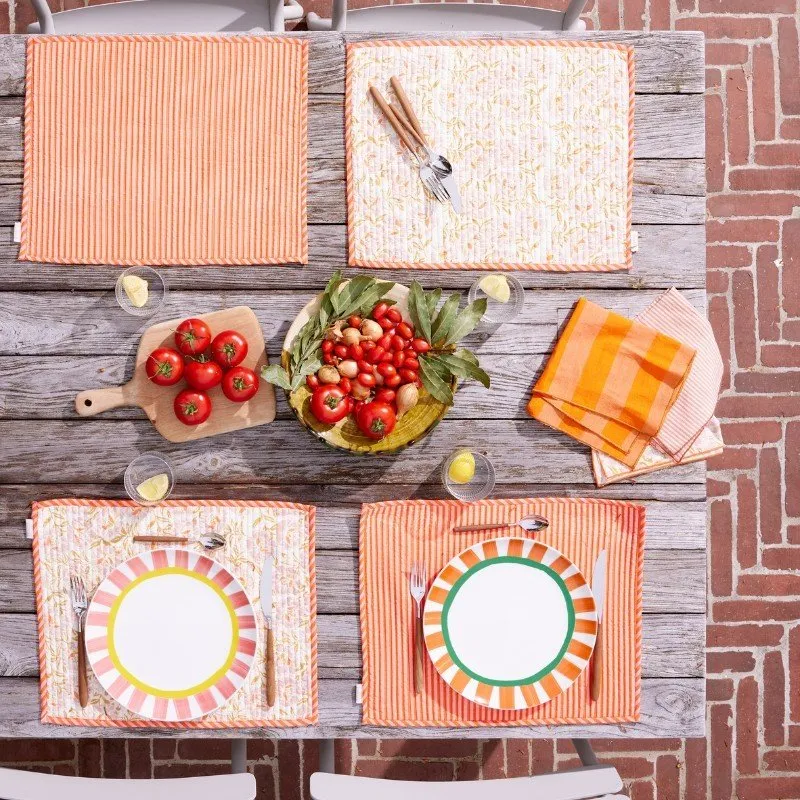 Lot de 2 sets de table petunia rose - Bonheur du Jour – Image 3