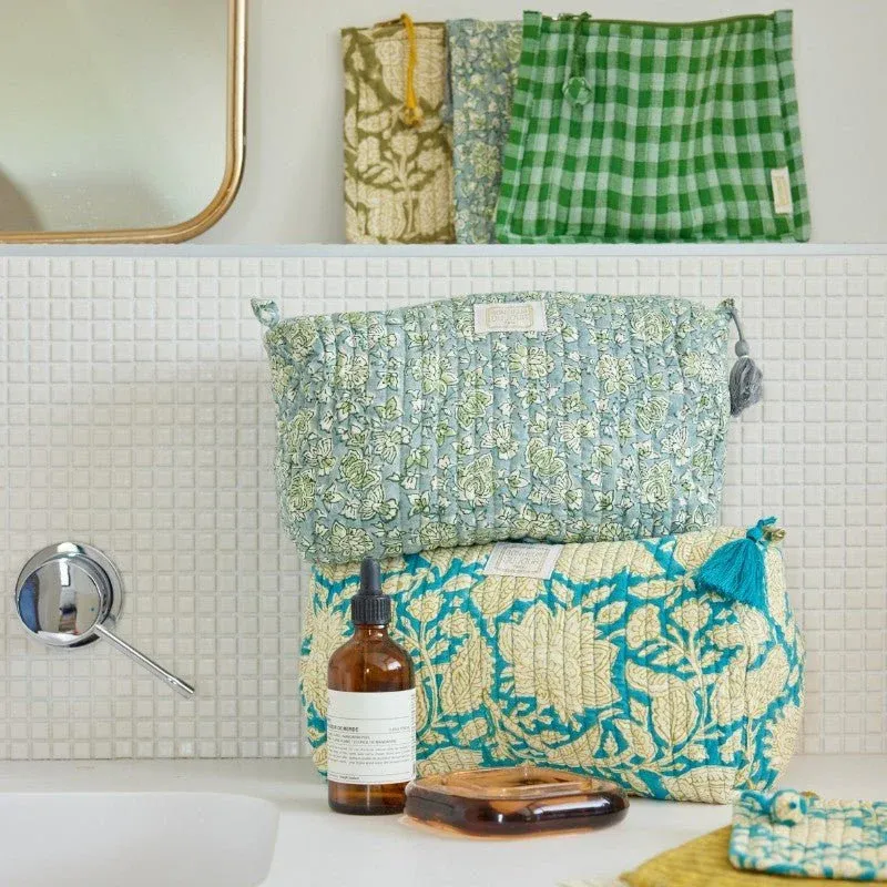 Petite pochette matelassée chandra kaki - Bonheur du Jour – Image 2