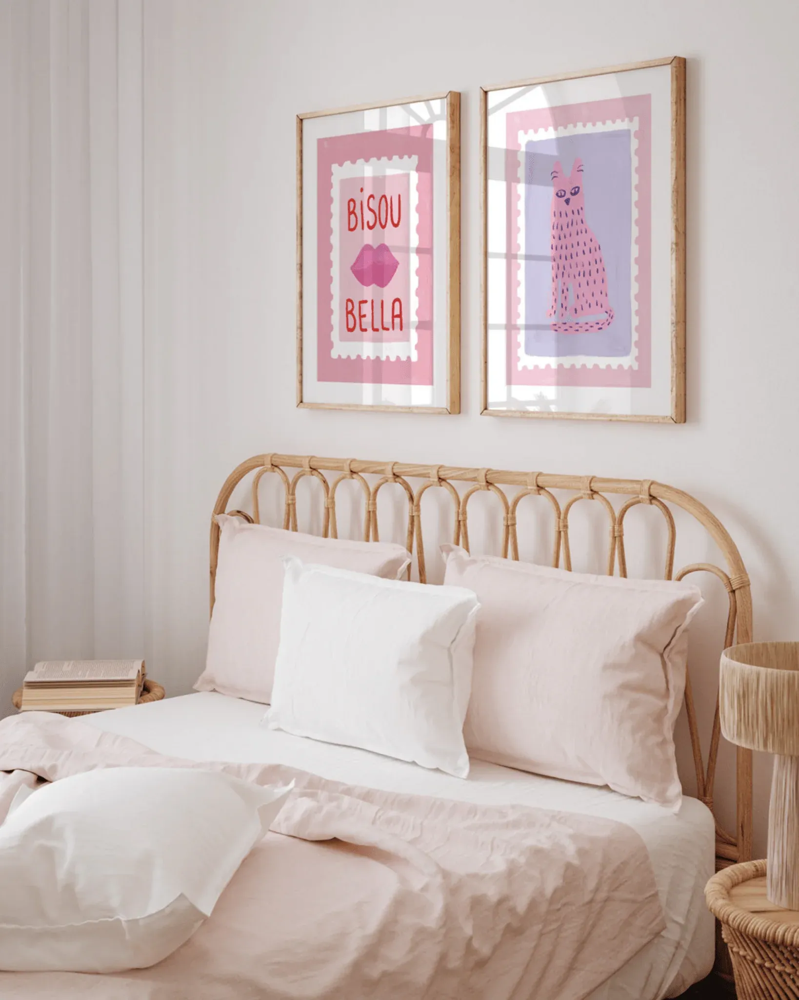 Affiche colorée rose bisou bella - all the ways to say – Image 3